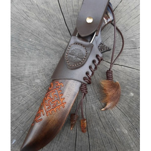 БУРИЙ ВЕДМІДЬ II ніж ручної роботи майстра Павла Гончаренка, сталь - ламінат ДІ69-МП, 65 HRC. Photo 3